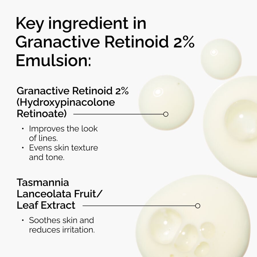The Ordinary Treatment - Granactive Retinoid 2% Emulsion — Product Information　Xs Bi