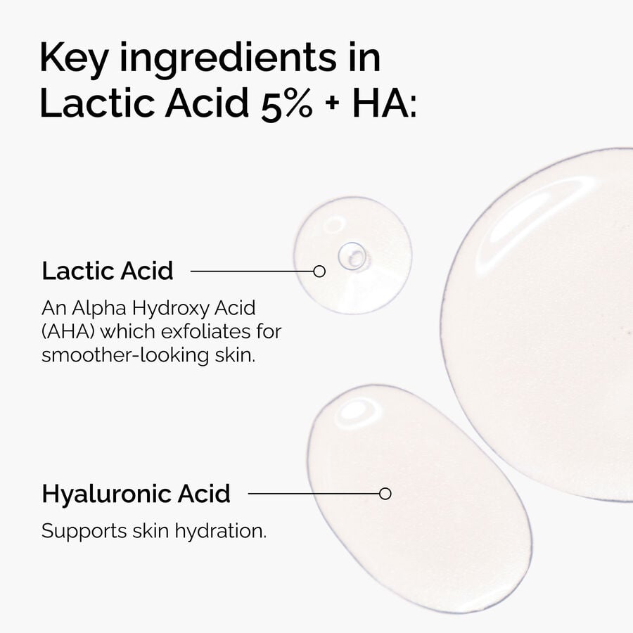 The Ordinary Exfoliating Treatment - Lactic Acid 5% + HA — Product Facts　VL eN