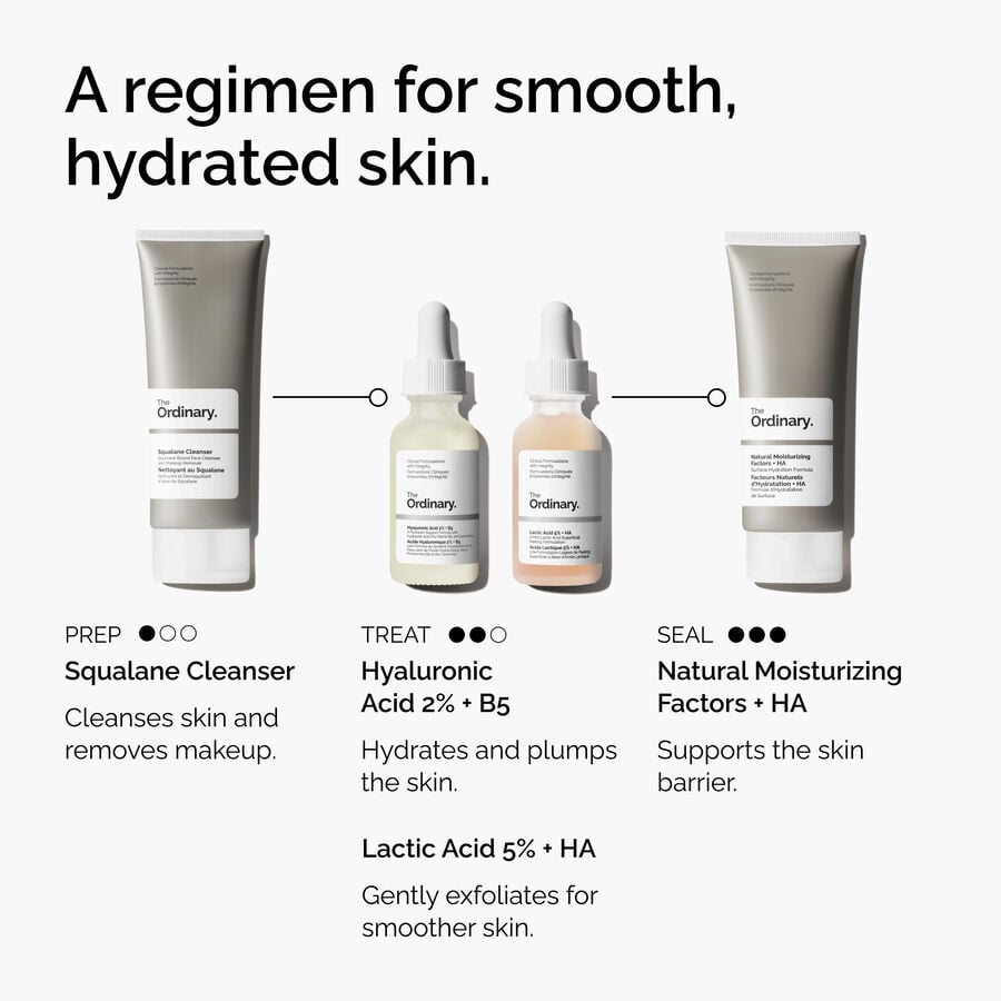 The Ordinary Exfoliating Treatment - Lactic Acid 5% + HA — Product Facts　VL eN